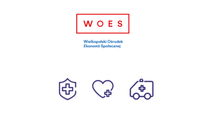 Trzy ikony: tarcza z krzyżem równoramiennym, serce z krzyżem oraz ambulans z krzyżem równoramiennym - wszystkie grafiki nawiązują do oznaczeń jednostek ratowniczych.